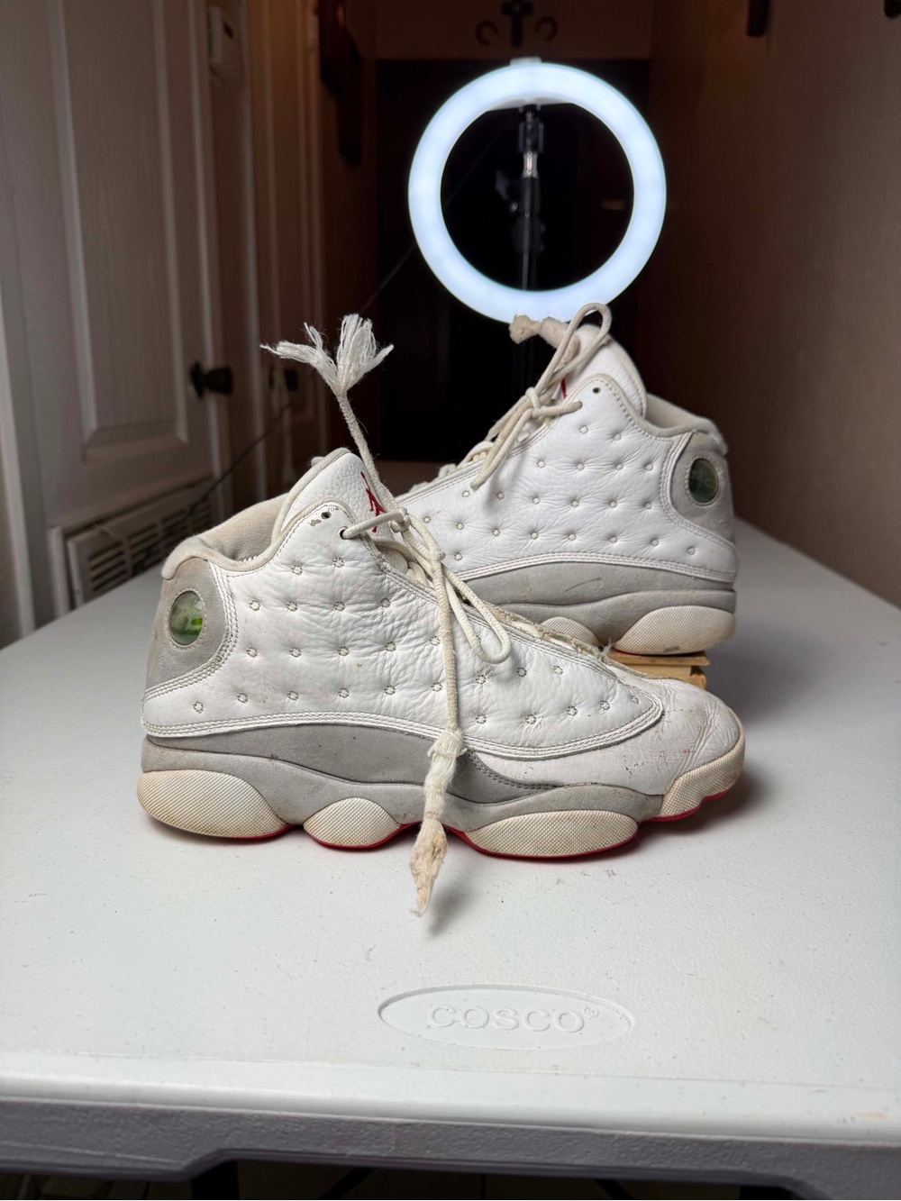 Sz 8.5 - Air Jordan 13 Retro White Wolf Grey beat